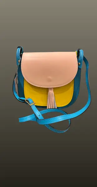 Geanta patrata multicolora