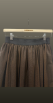 Fusta midi tulle- mustar