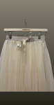 Fusta midi tulle- beige