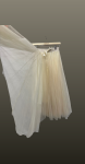 Fusta midi tulle- beige