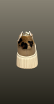 Sneakers beige-detalii aurii