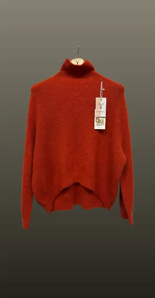 Pulover lejer din alpaca- spate alungit
