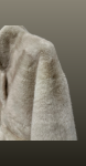 Haină din blană artificială -beige