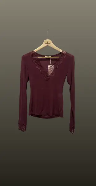 Bluză din cașmir-burgundy