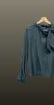 Camasa tencel-funda- imprimeu buline verde