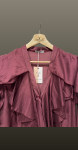 Camasa in V- volane burgundy