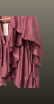 Camasa in V- volane burgundy