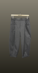 Pantalon ankle cu pense-gri