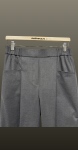 Pantalon ankle cu pense-gri