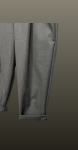 Pantalon ankle cu pense-gri