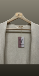 Cardigan lung din tricot fin
