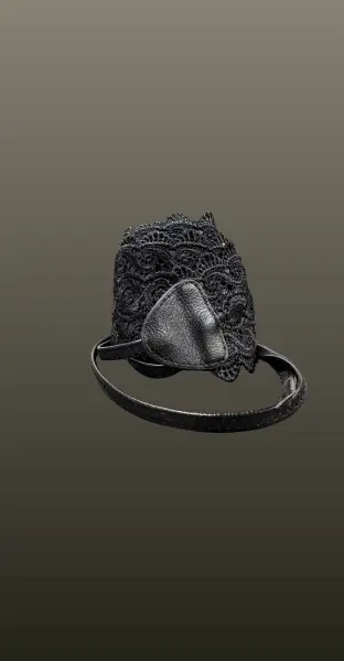 Brau nojite dantela- negru