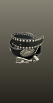 Curea detalii metalice vintage- negru Curea detalii metalice vintage- negru