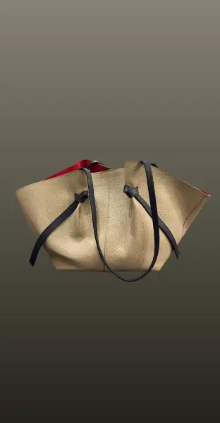 Geanta Cassee-beige-rosu