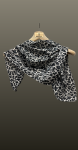 Esarfa animal print- gri