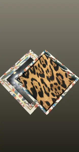 Esarfa animal print- maro