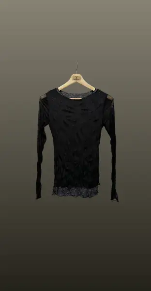 Maletă din tulle- inserții argintii