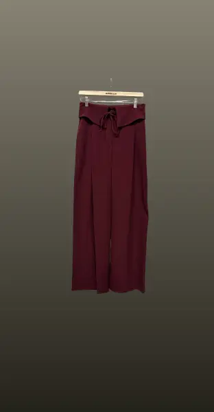 Pantalon brau intors- burgundy