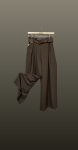 Pantalon palazzo- maro