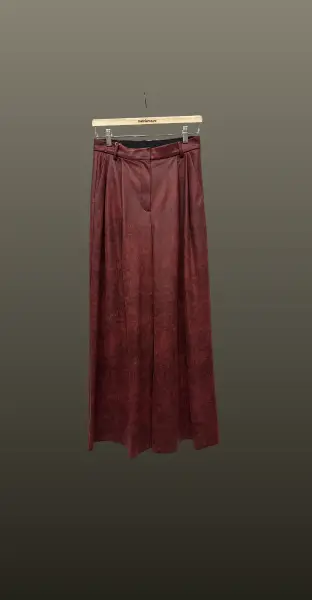 Pantalon larg vintage- burgundy
