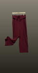 Pantalon brau intors- burgundy