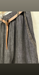 Pantalon  larg din bumbac- negru