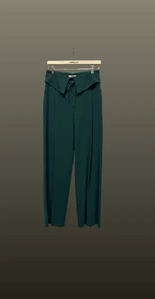 Pantalon brau intors- verde