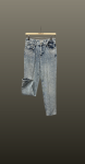 Jeans cu brodatura- albastru