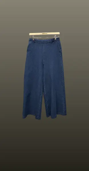 Jeans palazzo- albastru