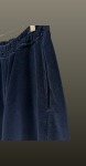 Jeans palazzo reiat- albastru