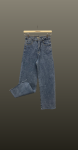 Jeans cu aplicatii cristal- albastru