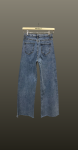 Jeans cu aplicatii cristal- albastru