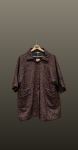 Palton maneca scurta burgundy