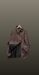 Palton asimetric burgundy