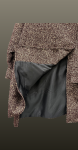 Palton asimetric burgundy