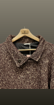 Palton asimetric burgundy