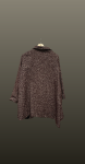Palton asimetric burgundy