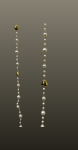 Colier lung- inimioare aurii