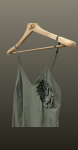 Rochie lunga floare- kaki