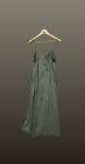 Rochie lunga floare- kaki