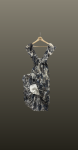 Rochie midi decolteu- albastru