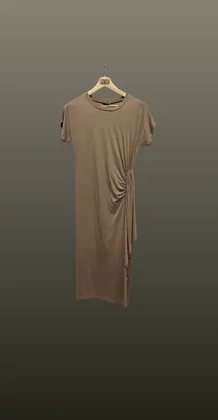 Rochie jerseu detaliu- maro