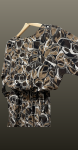 Rochie imprimeu- maro/beige