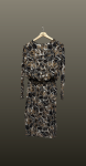 Rochie imprimeu- maro/beige