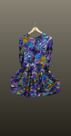 Rochie scurta- curcubeu