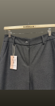 Pantalon drept-gri