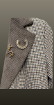 Sacou houndstooth-beige