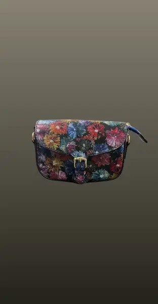 Geanta mica postas- imprimeu floral multicolor